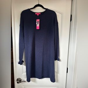 Lilly Pulitzer new with tags navy sweater dress!
